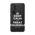 KEEP CALM AND TREAT YOURSELF Phone Case (Dark)