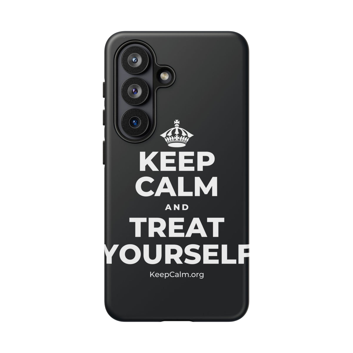 KEEP CALM AND TREAT YOURSELF Phone Case (Dark)