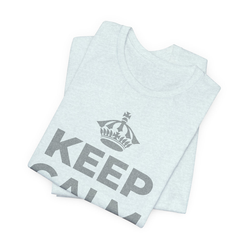KEEP CALM AND あなたは愛される人 T-Shirt (Soft Cream–Heather Mauve)