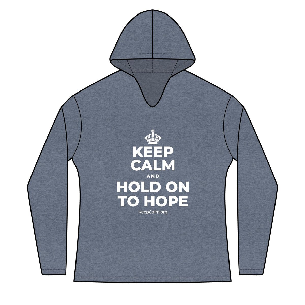 KEEP CALM AND HOLD ON TO HOPE Women's Long Sleeve Hoodie
