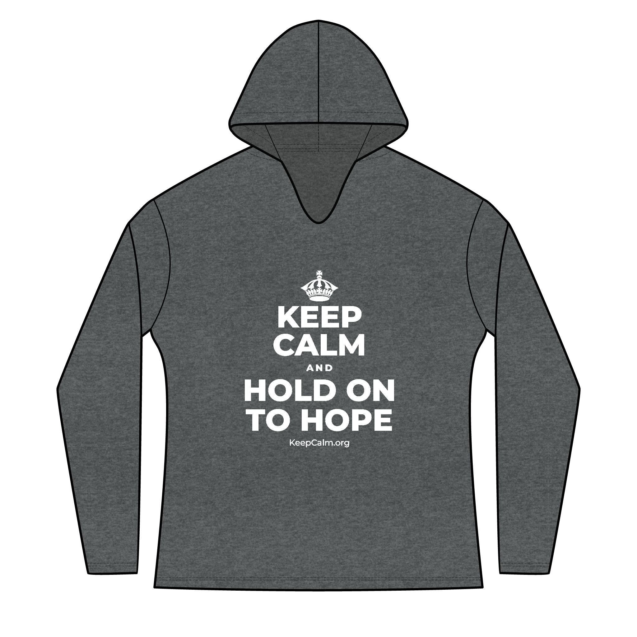 KEEP CALM AND HOLD ON TO HOPE Women's Long Sleeve Hoodie