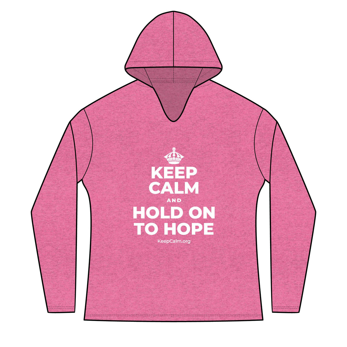KEEP CALM AND HOLD ON TO HOPE Women's Long Sleeve Hoodie