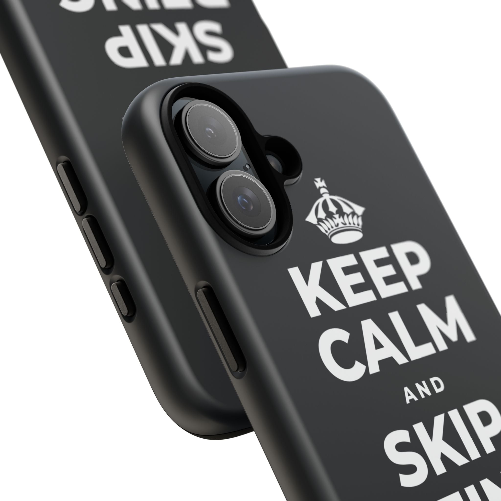 KEEP CALM AND SKIP BEING OKAY TODAY Phone Case (Dark)
