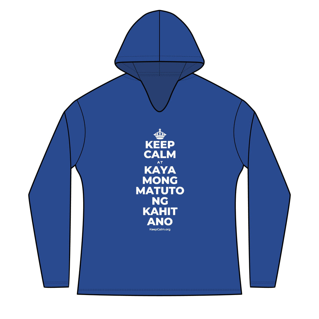 KEEP CALM AT KAYA MONG MATUTO NG KAHIT ANO Women's Long Sleeve Hoodie