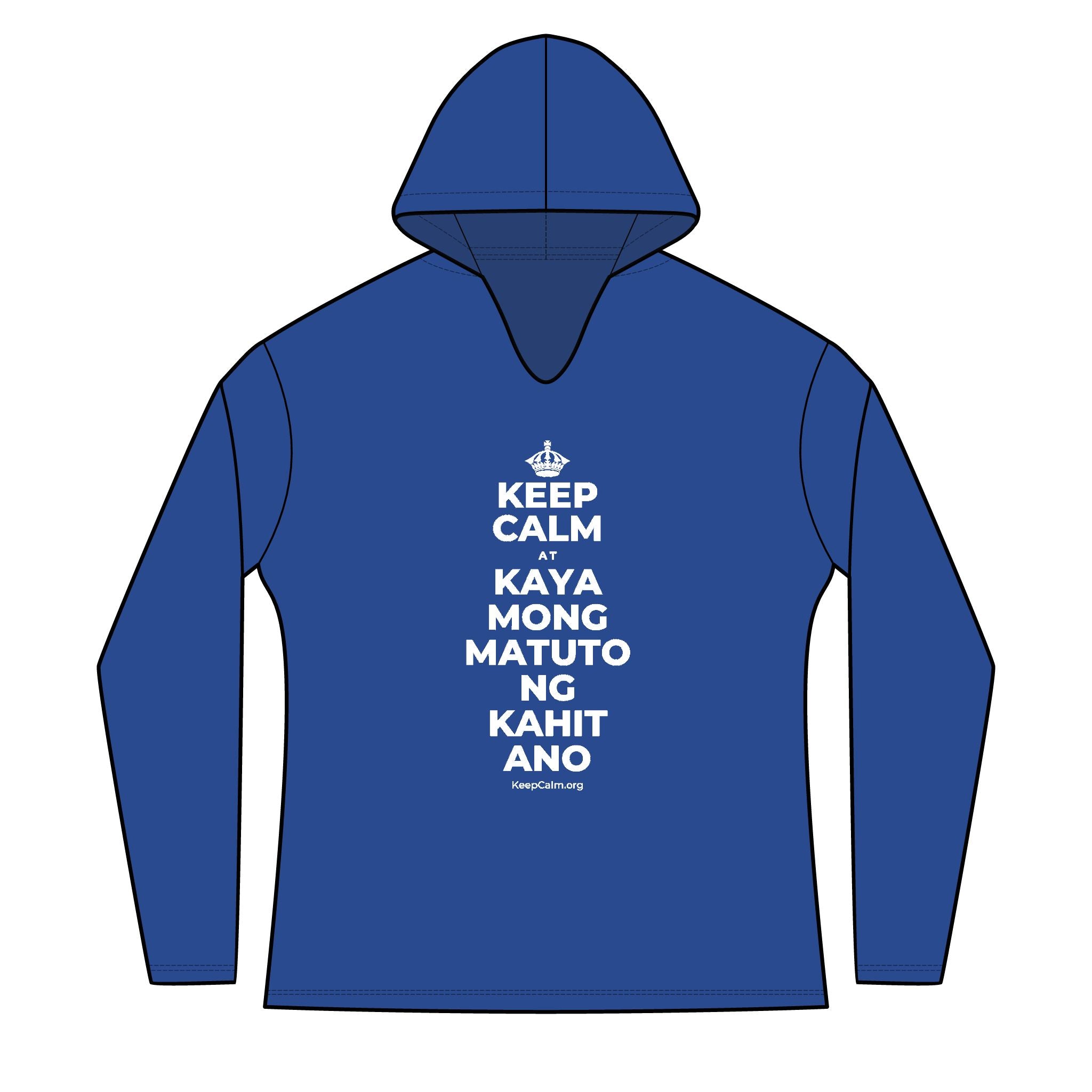 KEEP CALM AT KAYA MONG MATUTO NG KAHIT ANO Women's Long Sleeve Hoodie