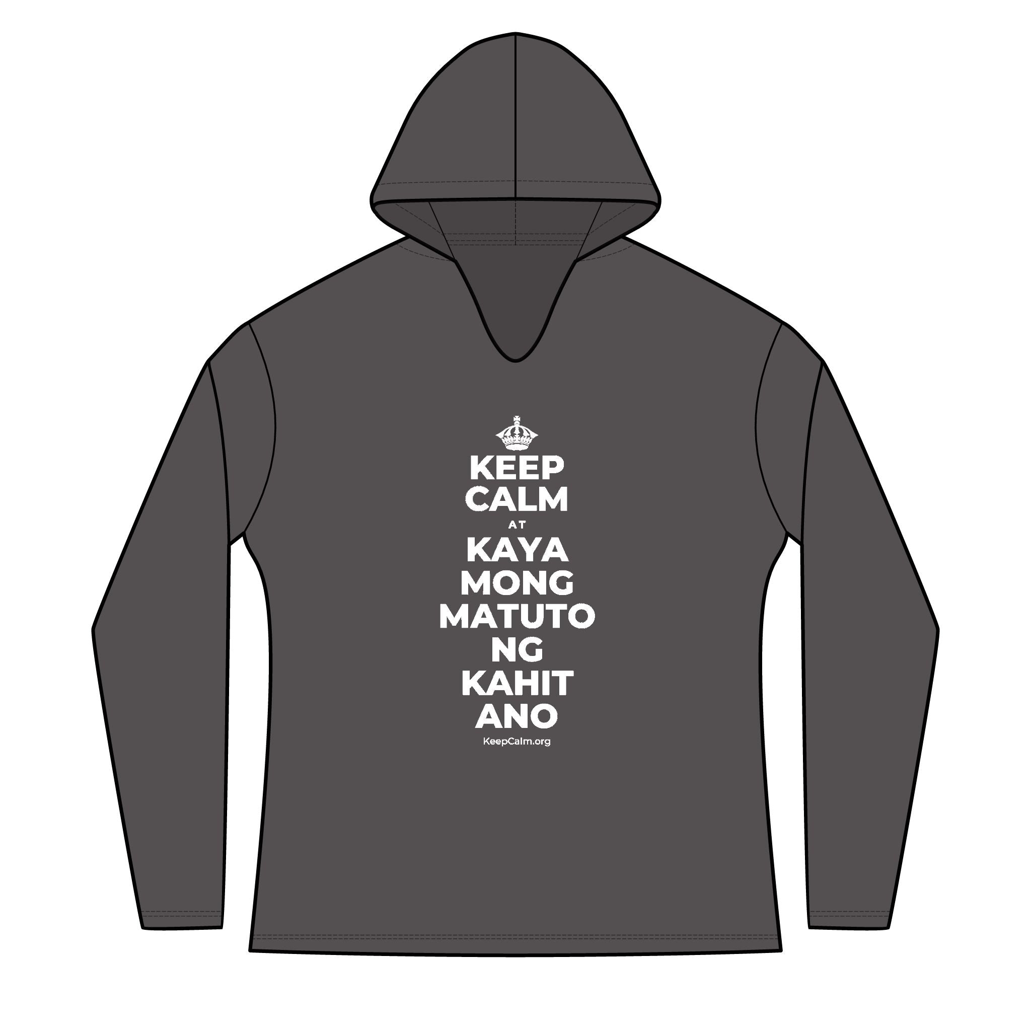 KEEP CALM AT KAYA MONG MATUTO NG KAHIT ANO Women's Long Sleeve Hoodie