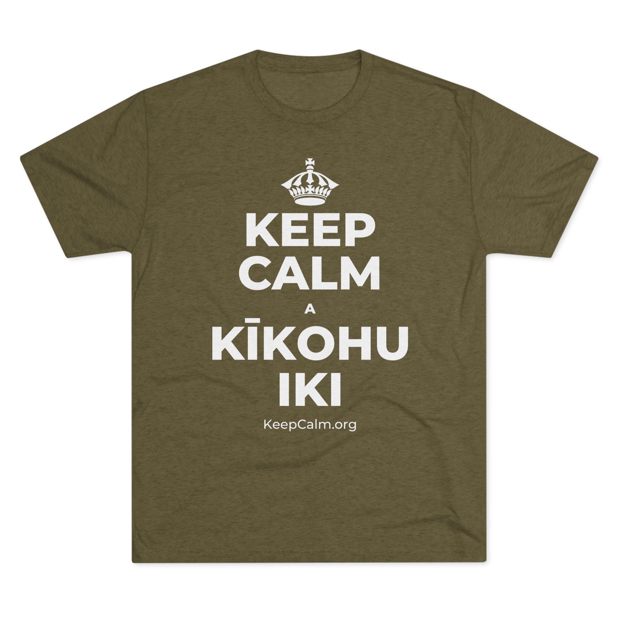 KEEP CALM A KĪKOHU IKI Tri-Blend Tee