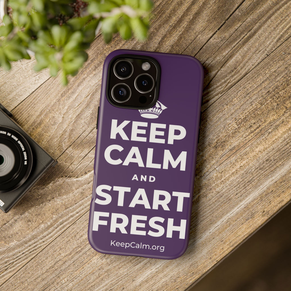 KEEP CALM AND START FRESH Phone Case