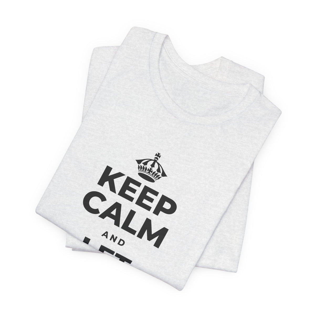 KEEP CALM AND LET YOURSELF ENJOY IT T-Shirt (Soft Cream–Heather Mauve)
