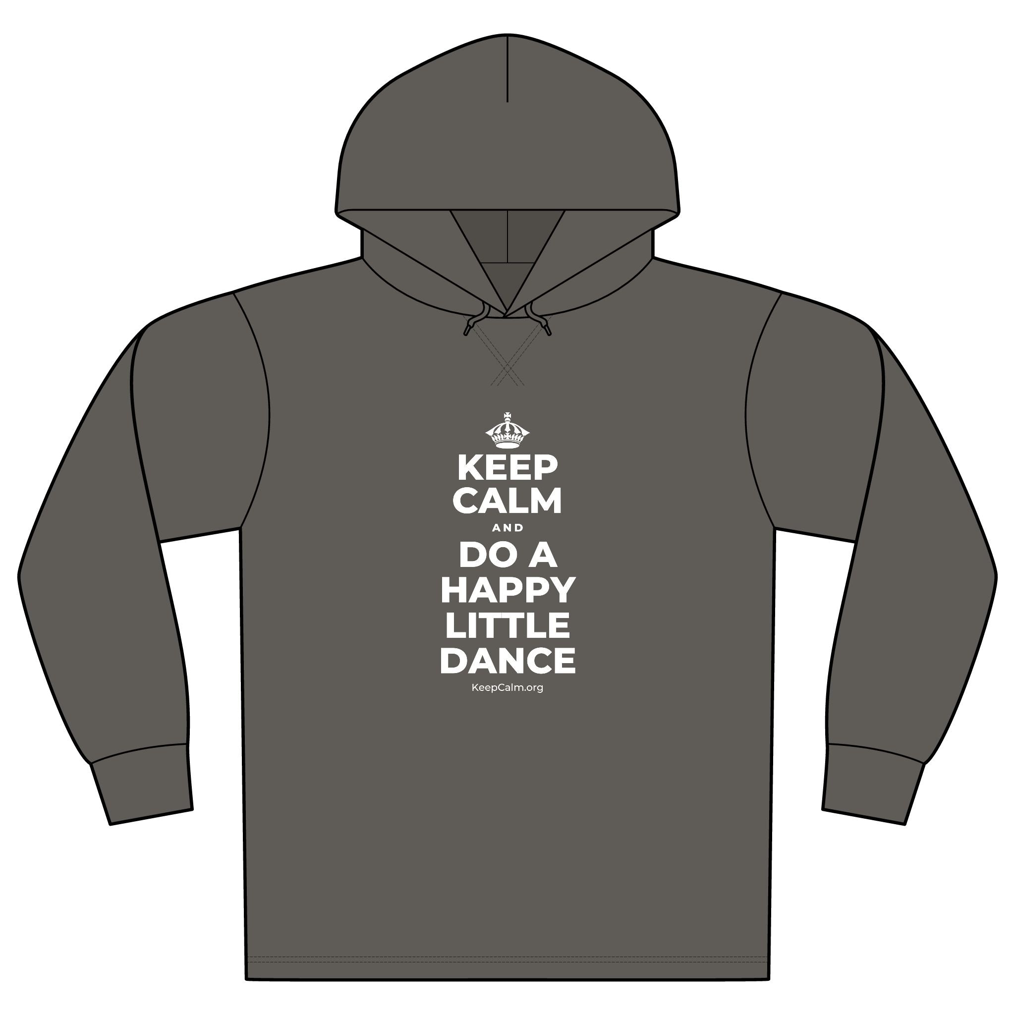KEEP CALM AND DO A HAPPY LITTLE DANCE Organic Hoodie Tee