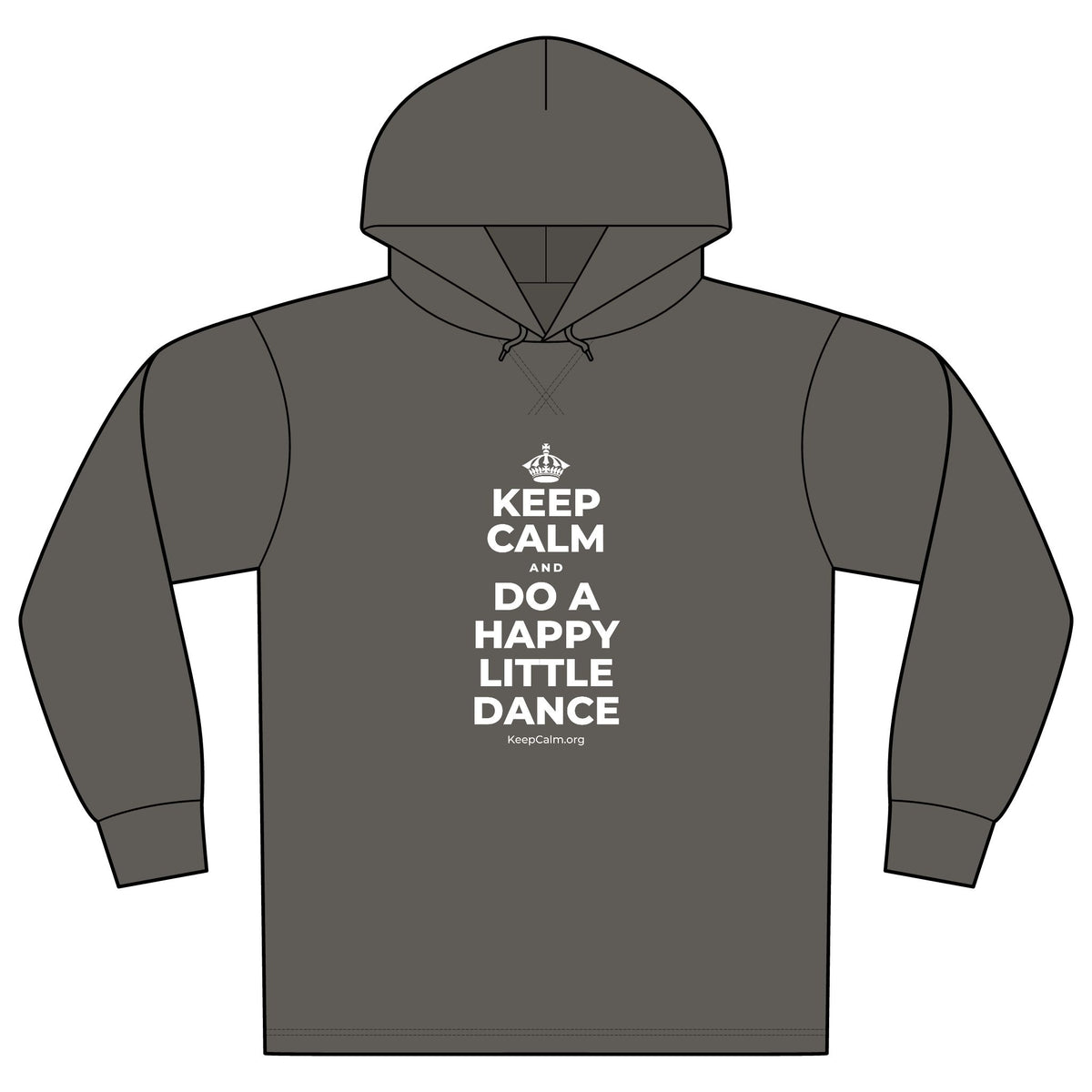 KEEP CALM AND DO A HAPPY LITTLE DANCE Organic Hoodie Tee