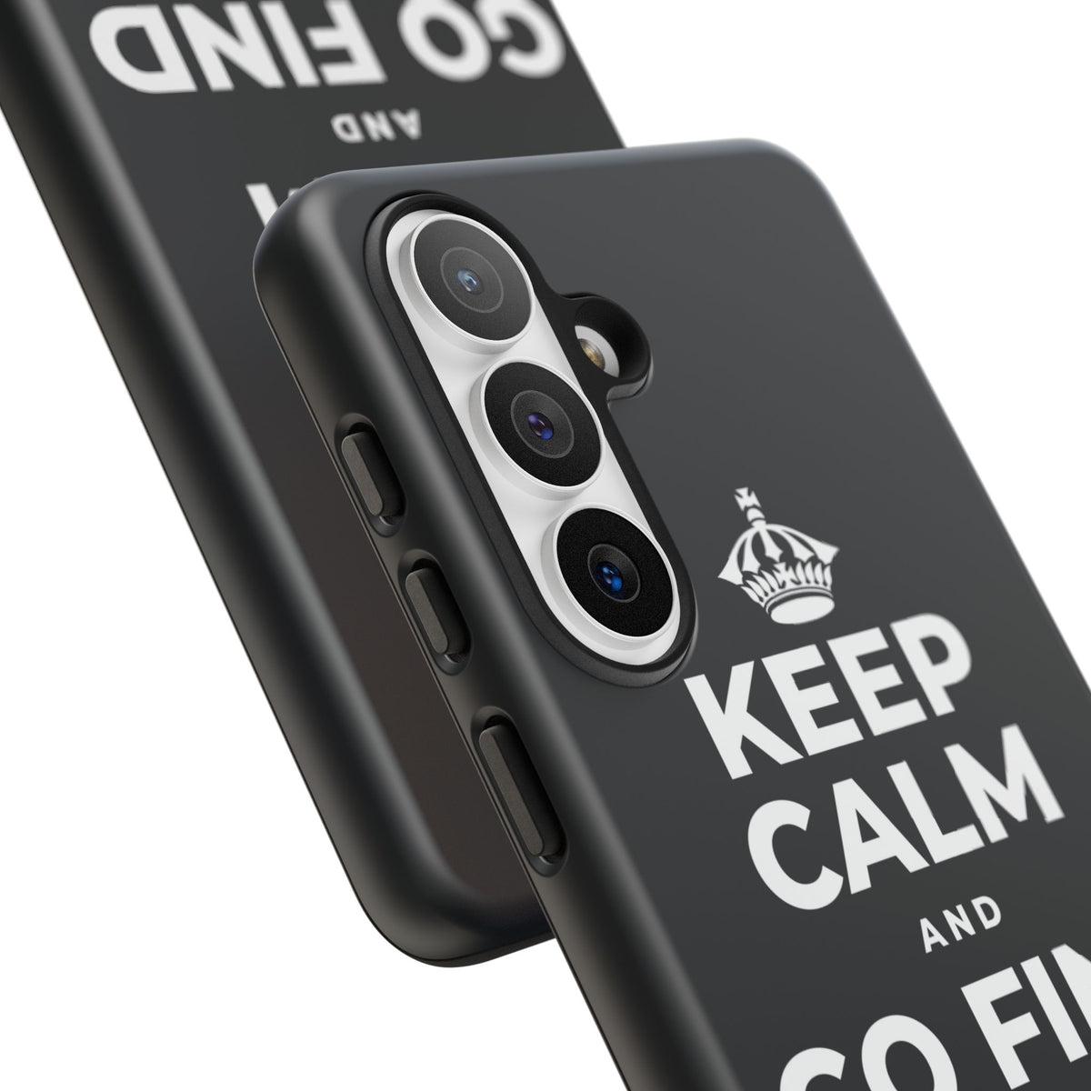KEEP CALM AND GO FIND NEW SOUNDS Phone Case (Dark)