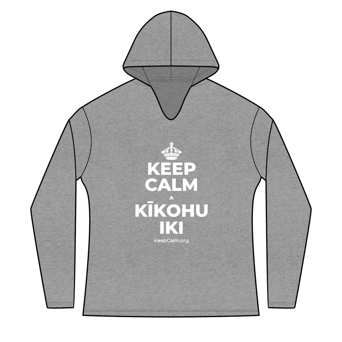 KEEP CALM A KĪKOHU IKI Women's Long Sleeve Hoodie