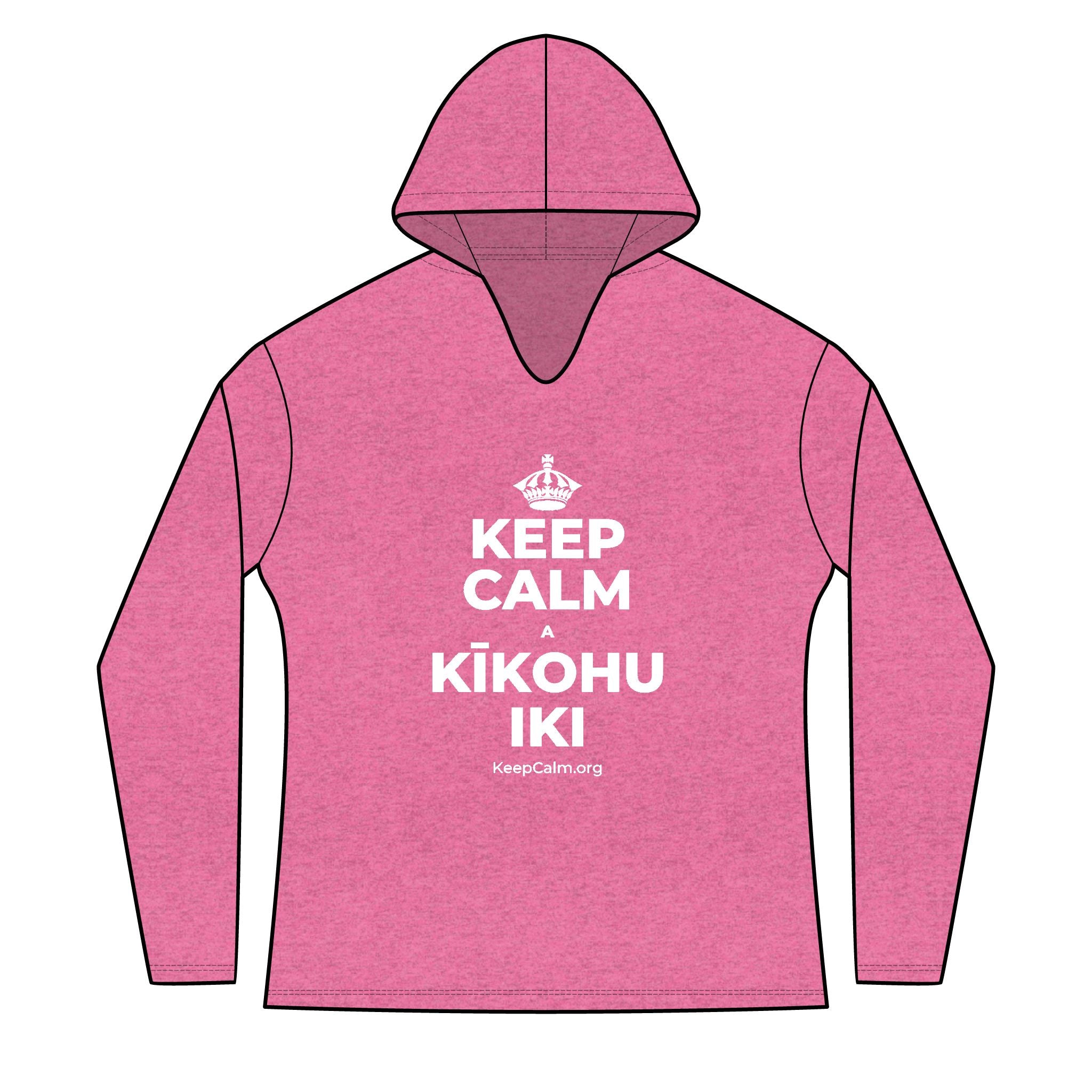 KEEP CALM A KĪKOHU IKI Women's Long Sleeve Hoodie