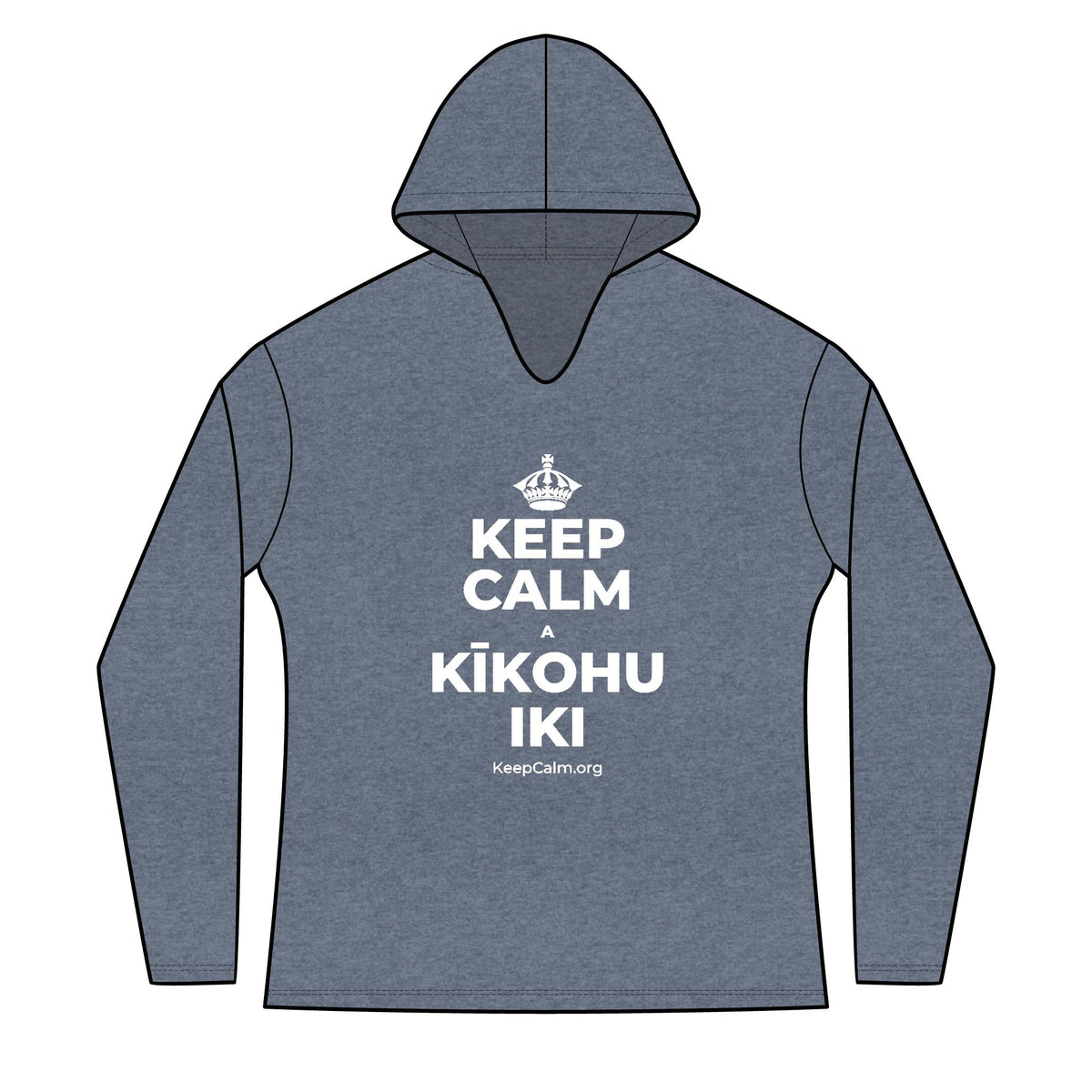 KEEP CALM A KĪKOHU IKI Women's Long Sleeve Hoodie