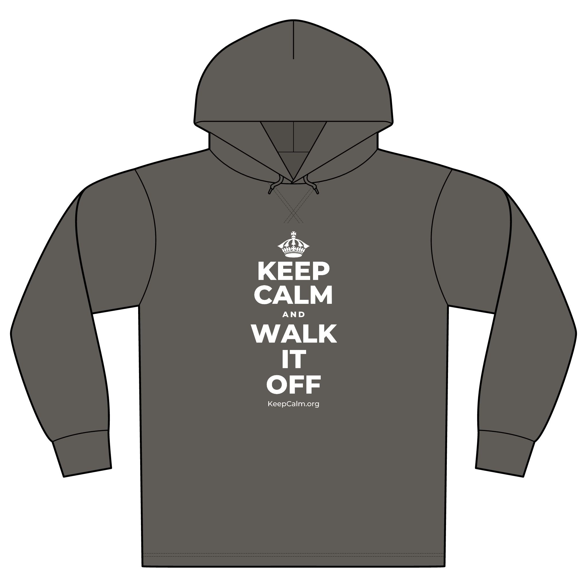 KEEP CALM AND WALK IT OFF Organic Hoodie Tee