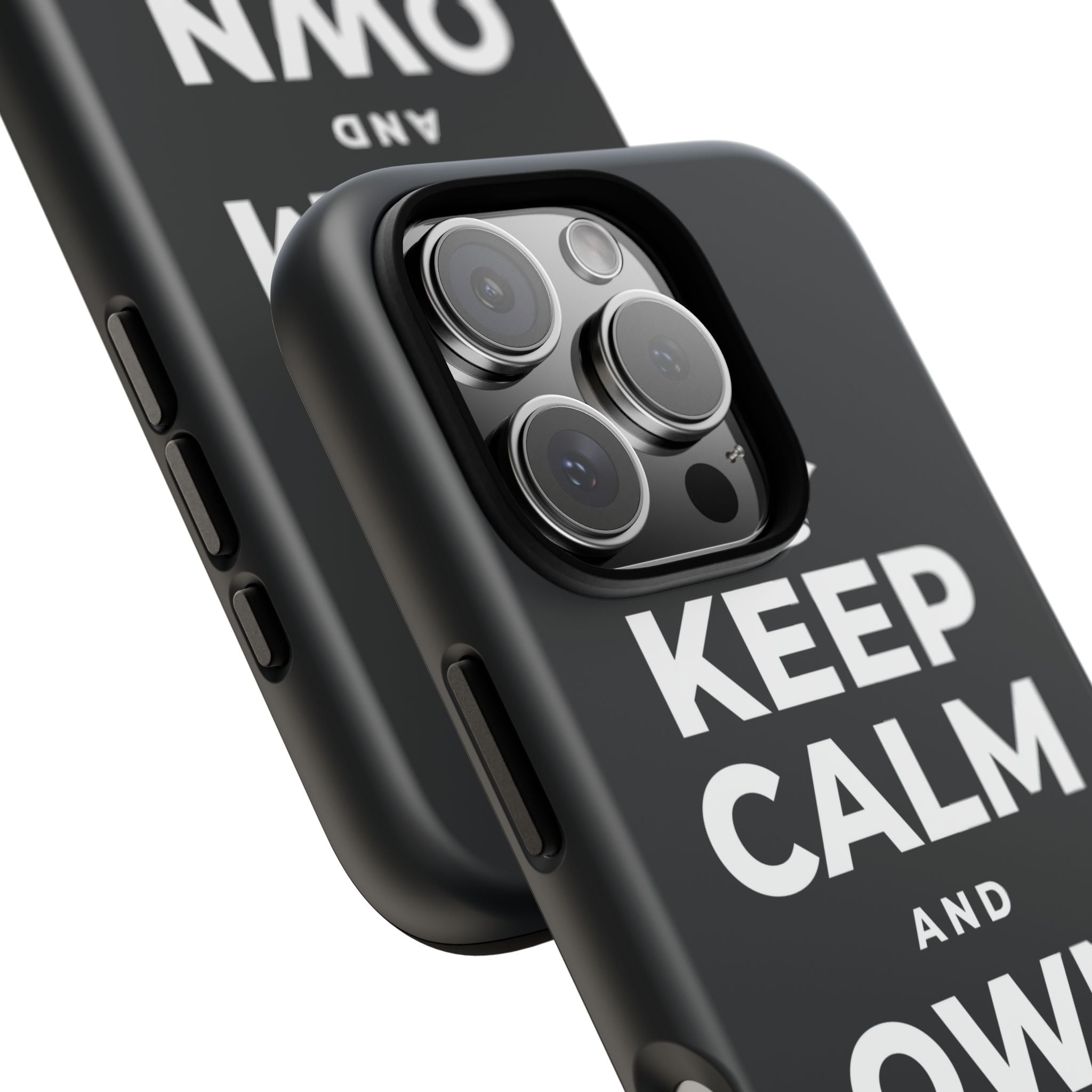 KEEP CALM AND OWN THE WIN Phone Case (Dark)