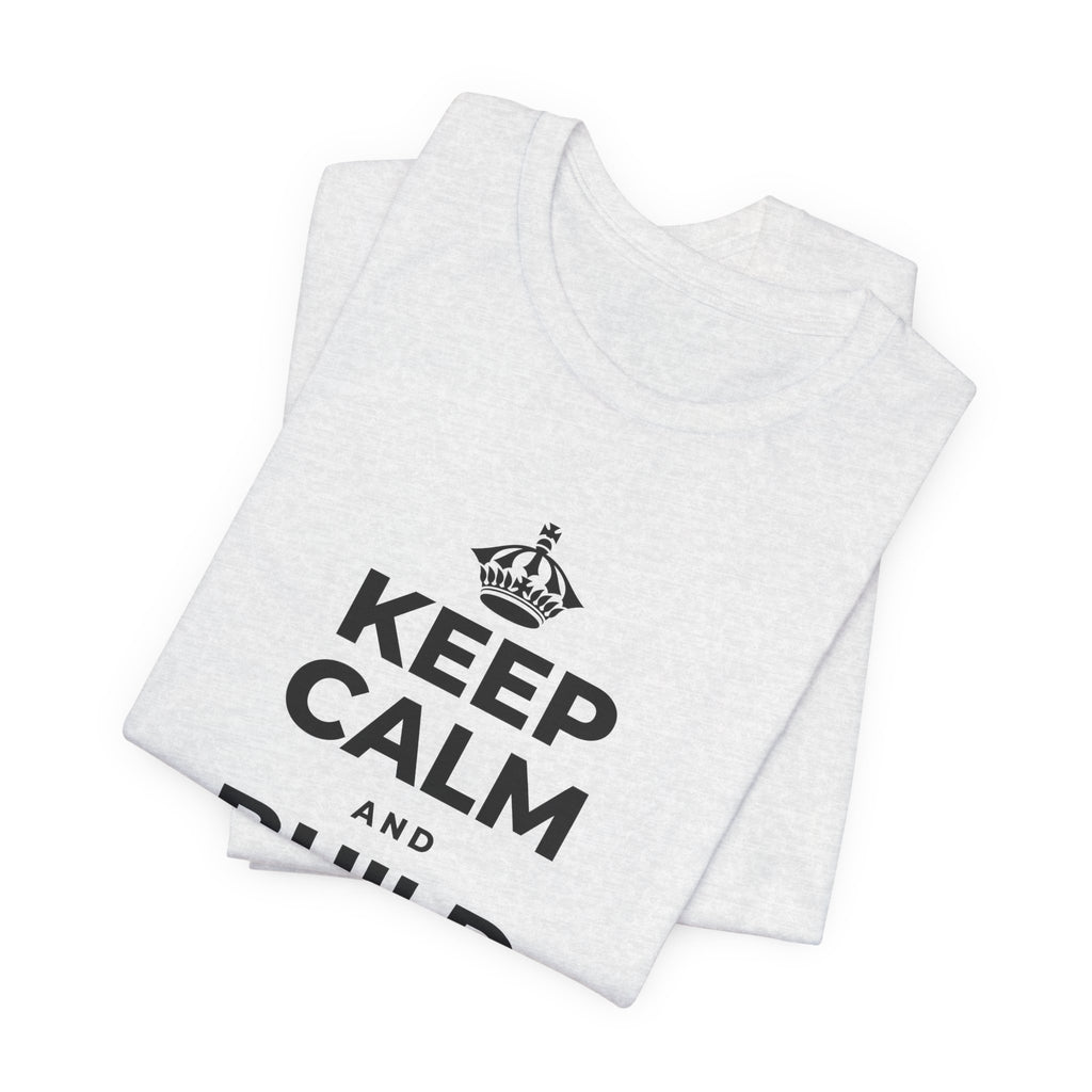 KEEP CALM AND BUILD THE LEGACY T-Shirt (Soft Cream–Heather Mauve)