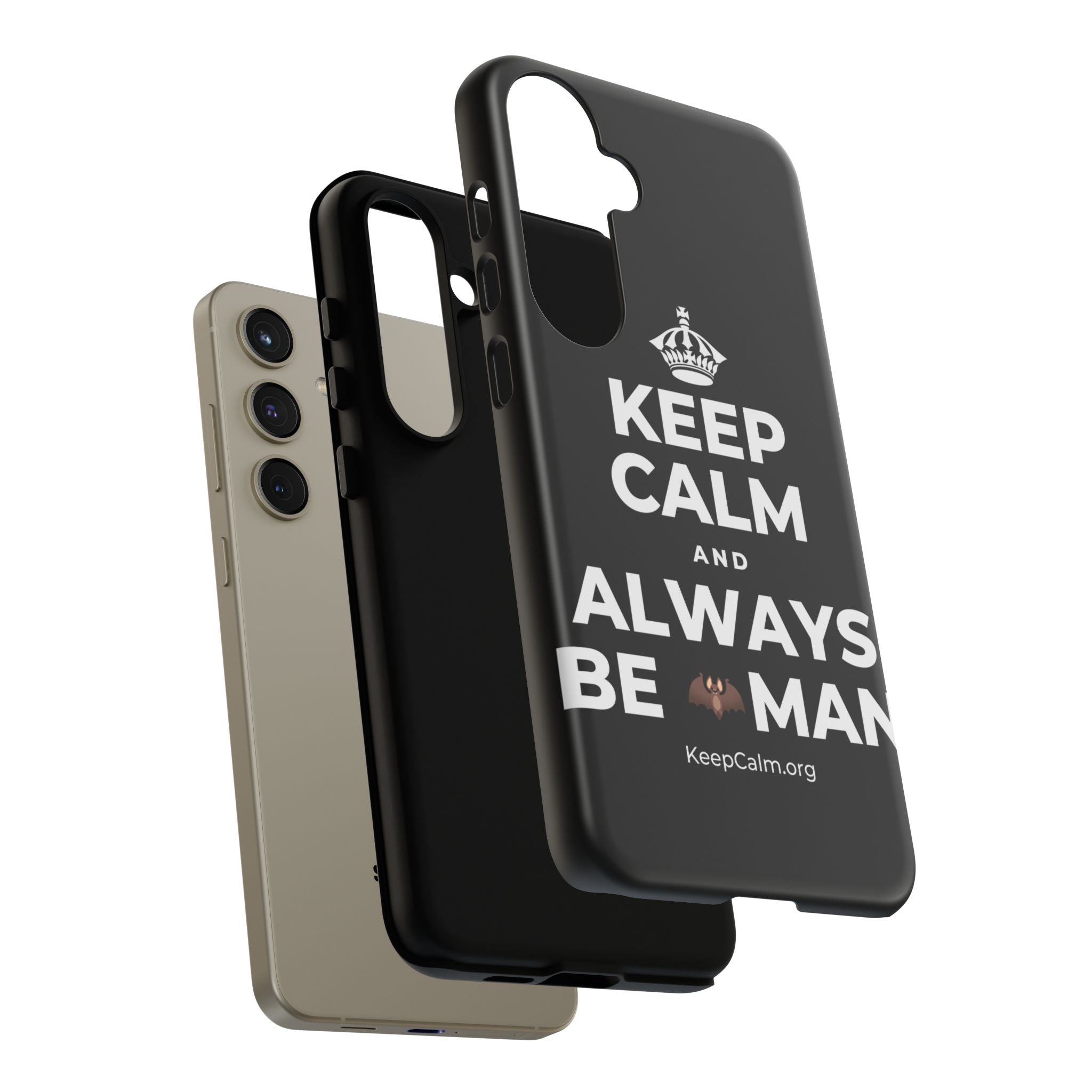 KEEP CALM AND ALWAYS BE 🦇MAN Phone Case