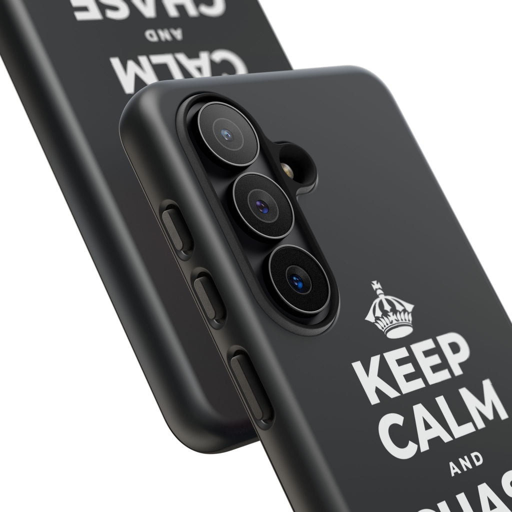KEEP CALM AND CHASE GREATNESS Phone Case (Dark)