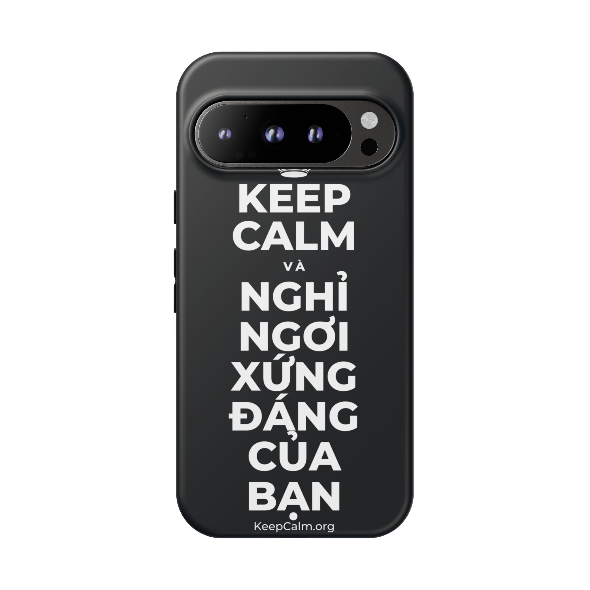 KEEP CALM VÀ NGHỈ NGƠI XỨNG ĐÁNG CỦA BẠN Phone Case (Dark)