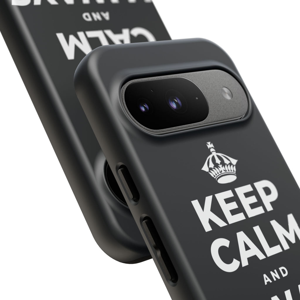 KEEP CALM AND ALWAYS BE 🦇MAN Phone Case (Dark)