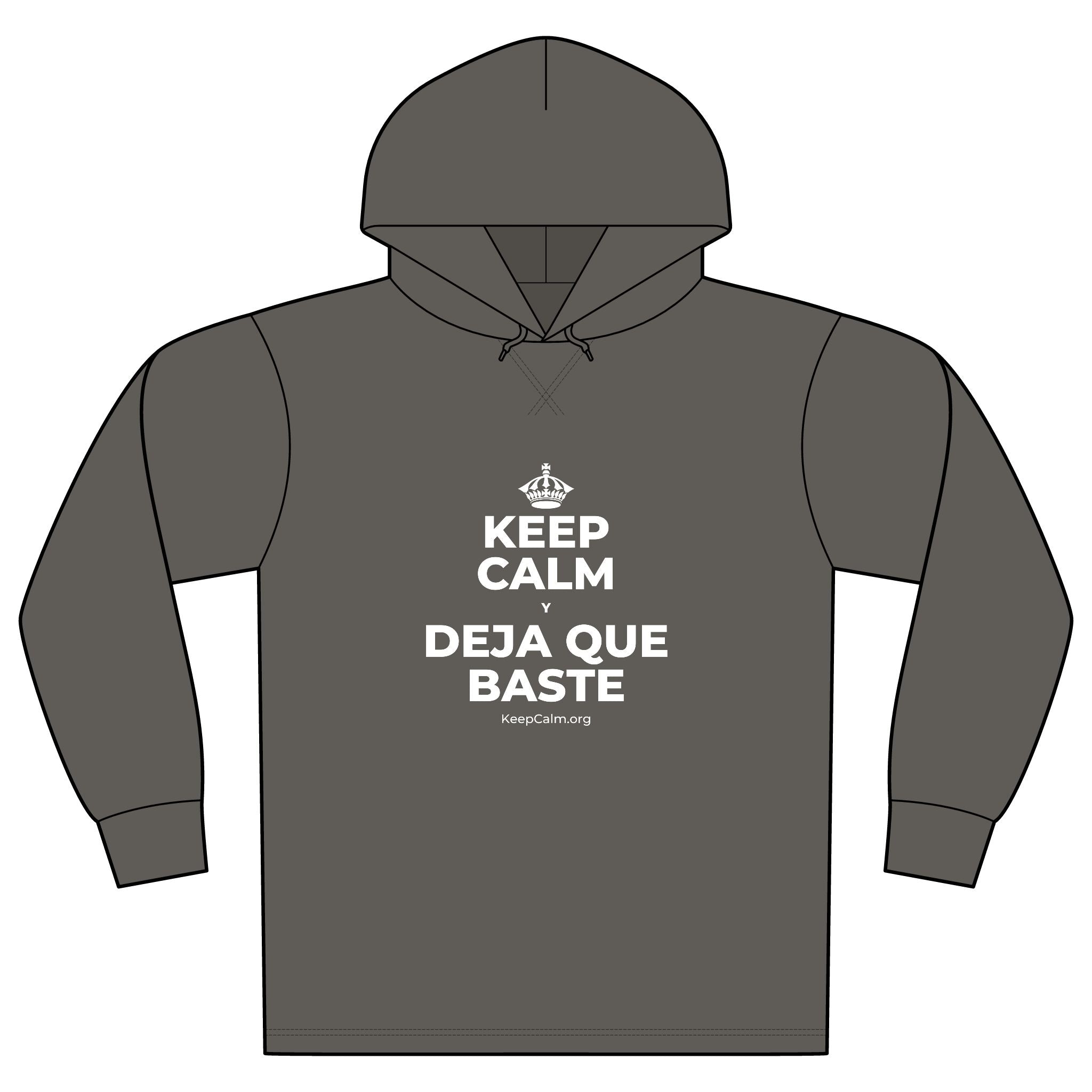 KEEP CALM Y DEJA QUE BASTE Organic Hoodie Tee