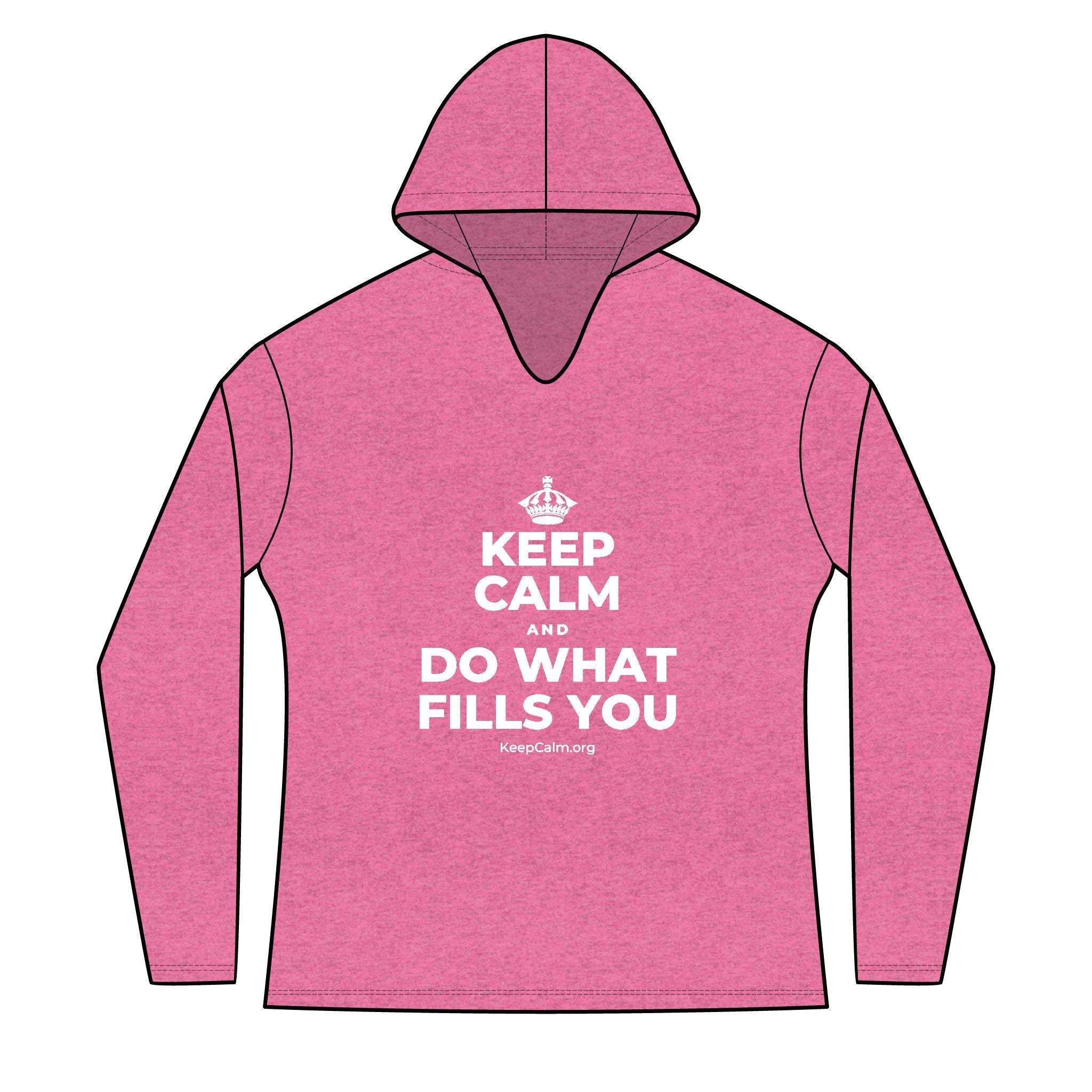 KEEP CALM AND DO WHAT FILLS YOU Women's Long Sleeve Hoodie