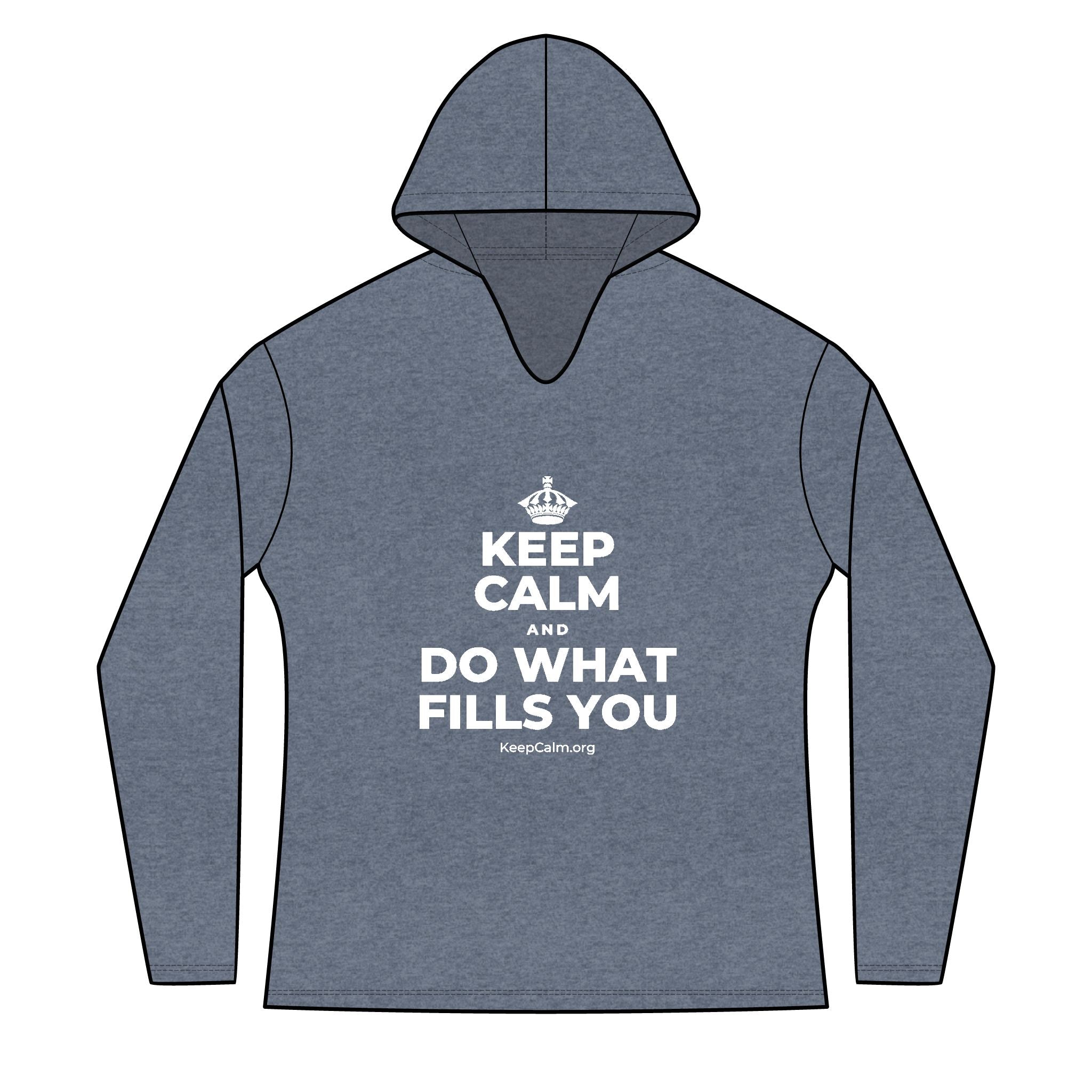 KEEP CALM AND DO WHAT FILLS YOU Women's Long Sleeve Hoodie