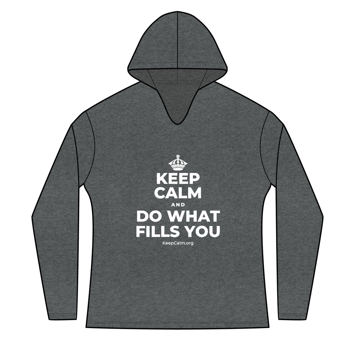 KEEP CALM AND DO WHAT FILLS YOU Women's Long Sleeve Hoodie
