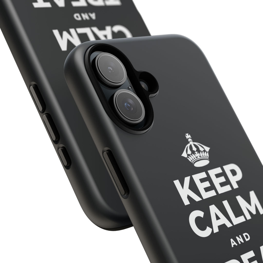 KEEP CALM AND TREAT YOURSELF Phone Case (Dark)