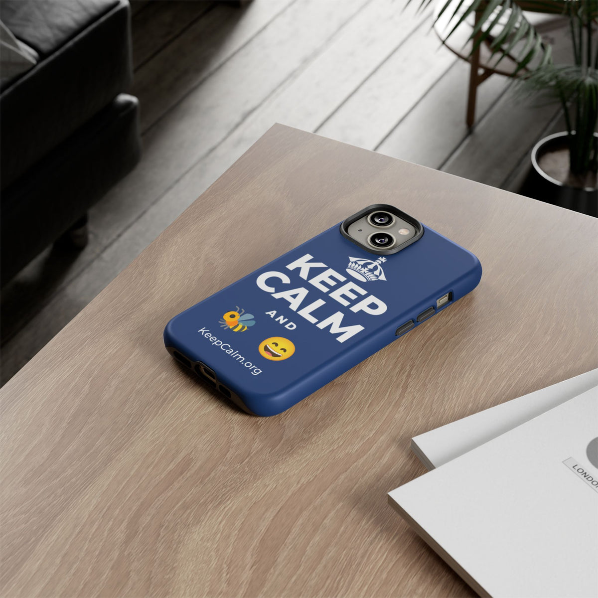 KEEP CALM AND 🐝 😄 Phone Case