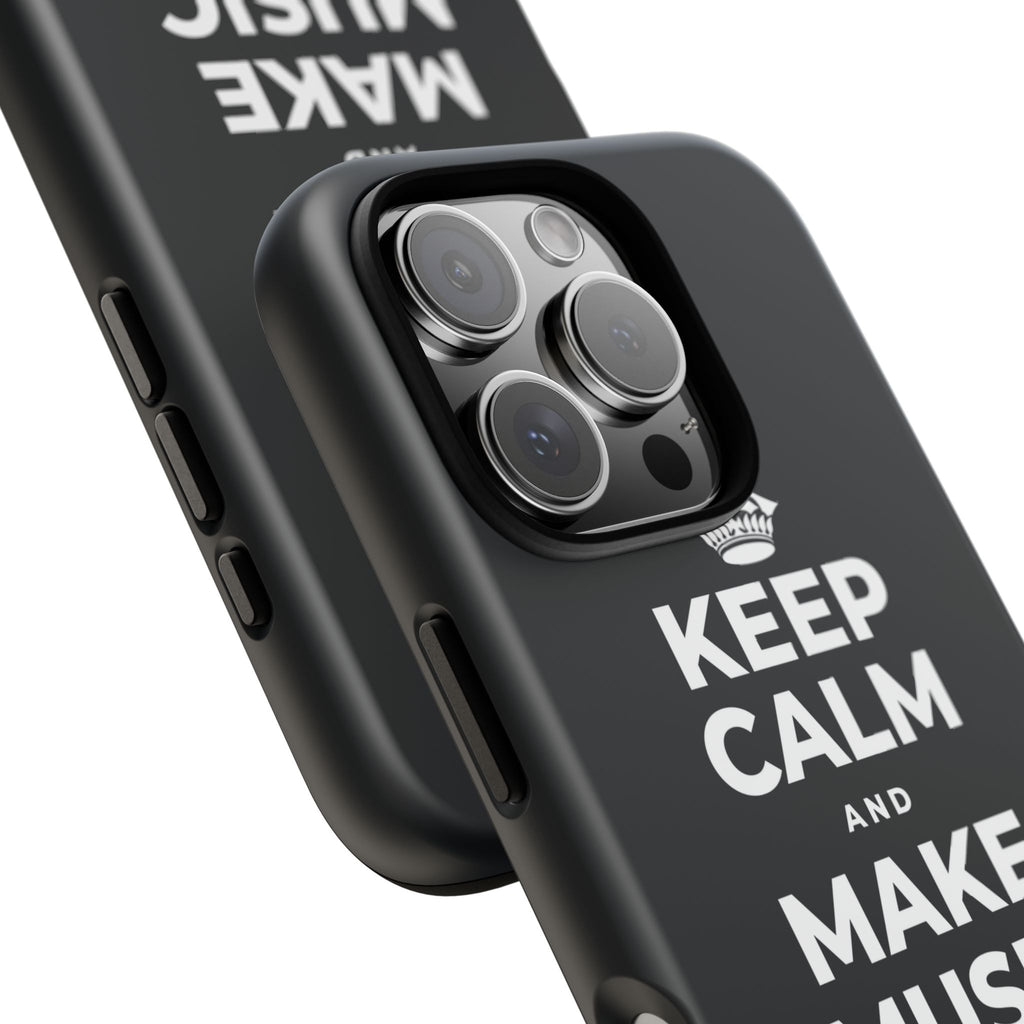 KEEP CALM AND MAKE MUSIC THAT HEALS Phone Case (Dark)