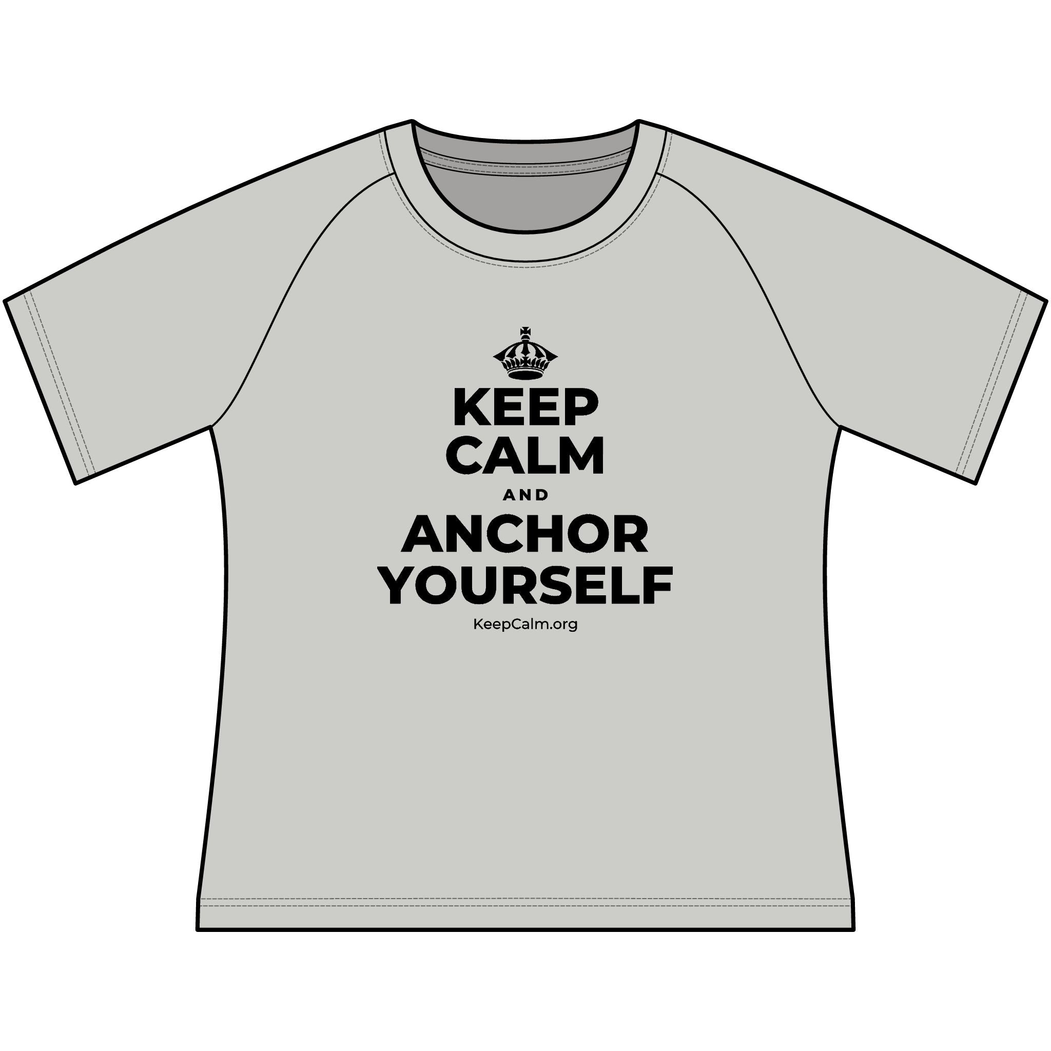 KEEP CALM AND ANCHOR YOURSELF Women's Raglan Tee