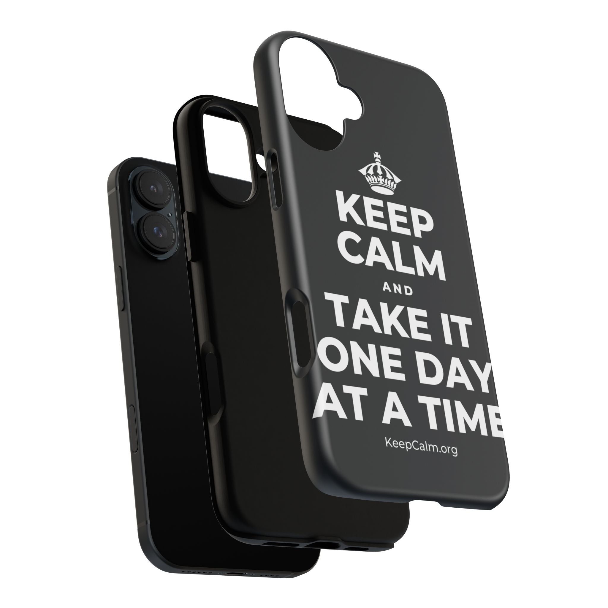 KEEP CALM AND TAKE IT ONE DAY AT A TIME Phone Case (Dark)