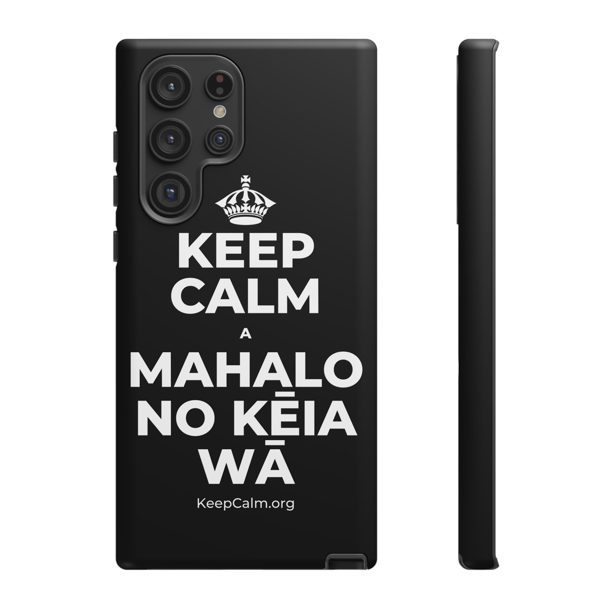 KEEP CALM A MAHALO NO KĒIA WĀ Phone Case