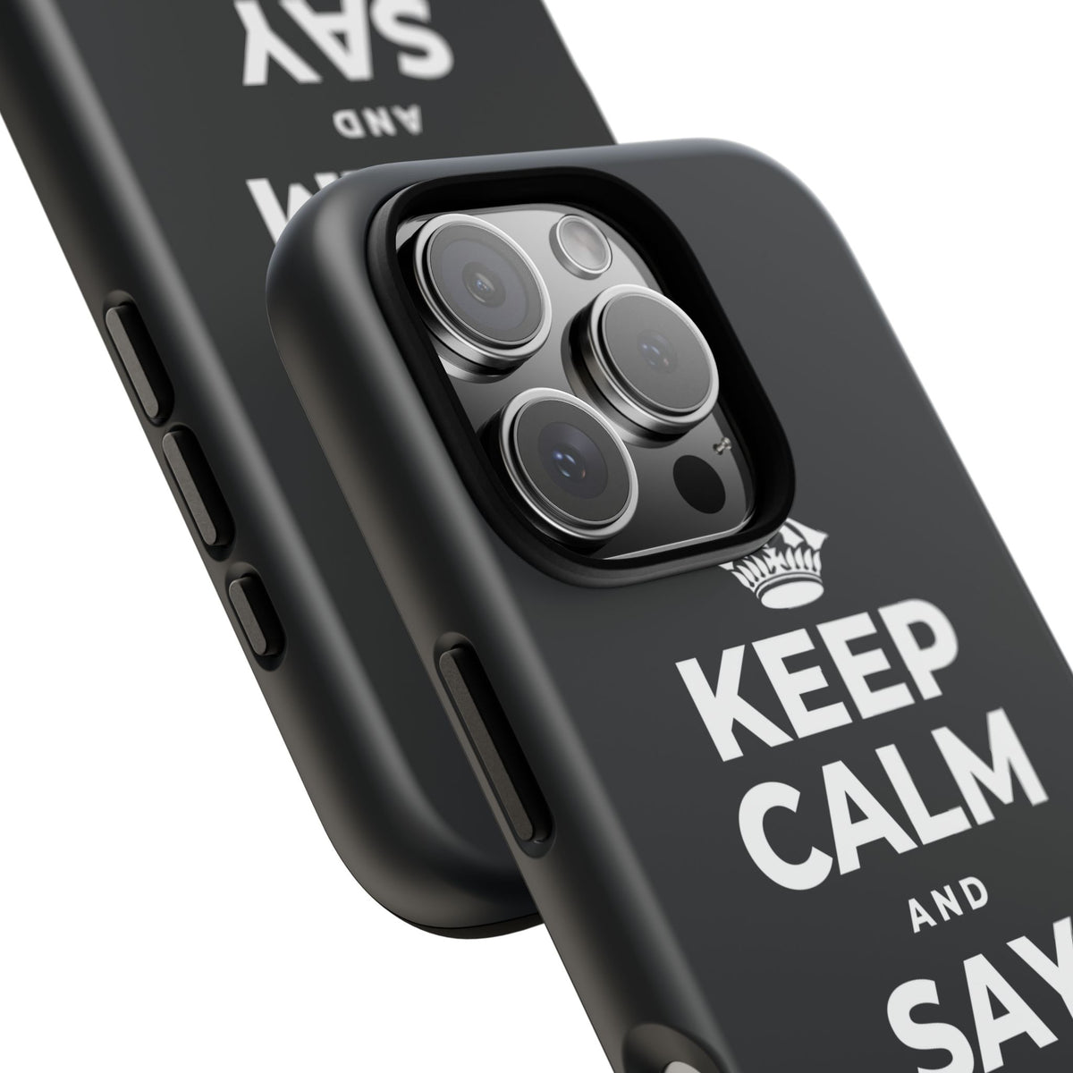 KEEP CALM AND SAY THANK YOU Phone Case (Dark)