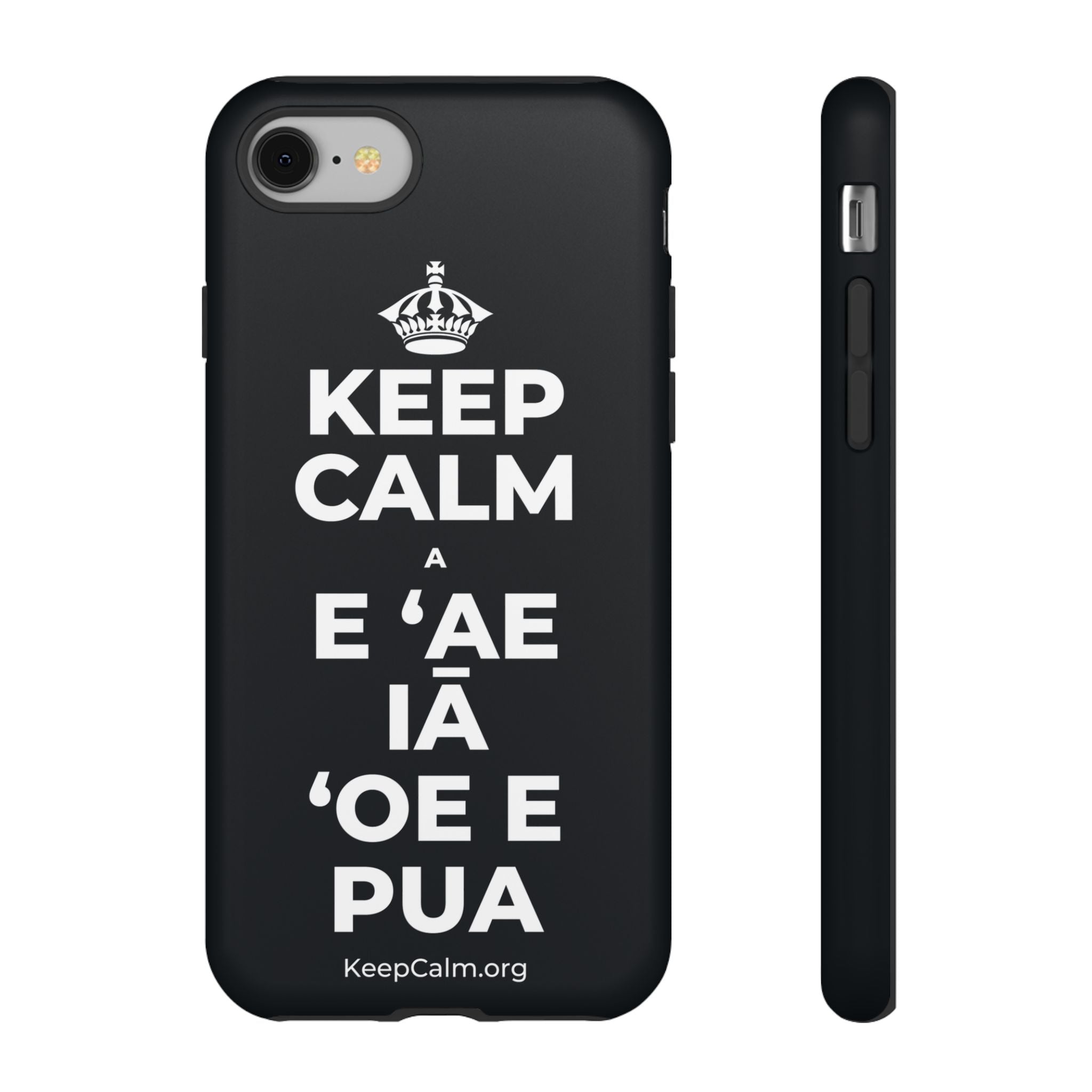 KEEP CALM A E ʻAE IĀ ʻOE E PUA Phone Case (Dark)