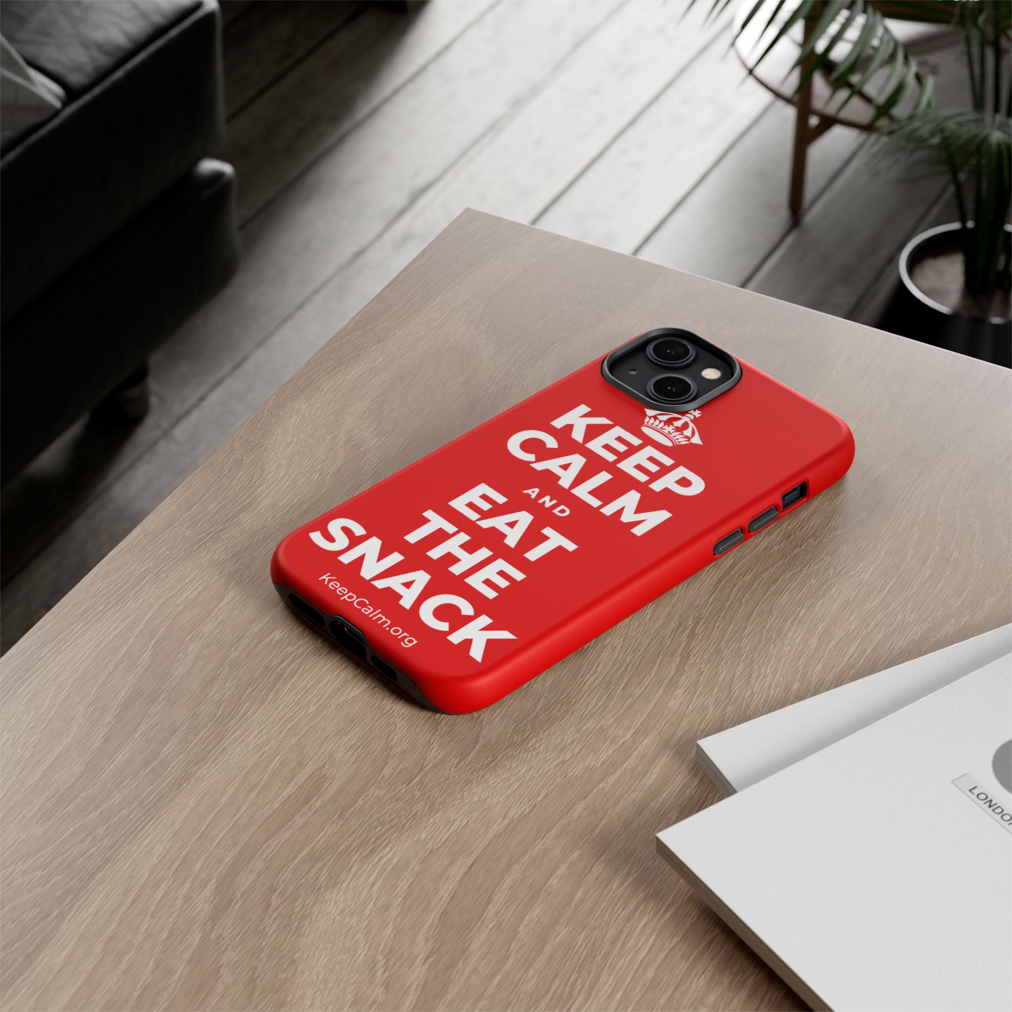 KEEP CALM AND EAT THE SNACK Phone Case
