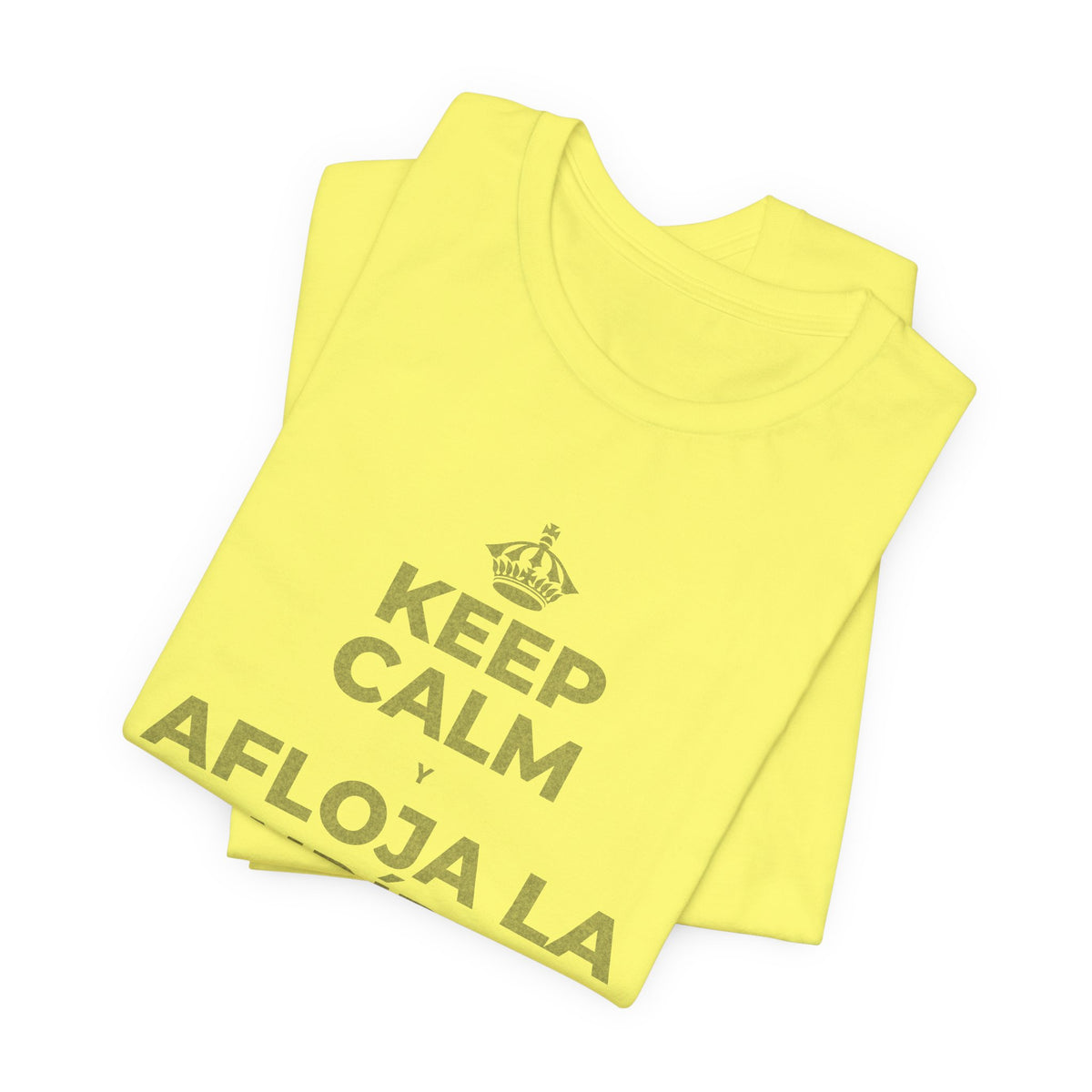 KEEP CALM Y AFLOJA LA MANDÍBULA T-Shirt (Soft Cream–Heather Mauve)