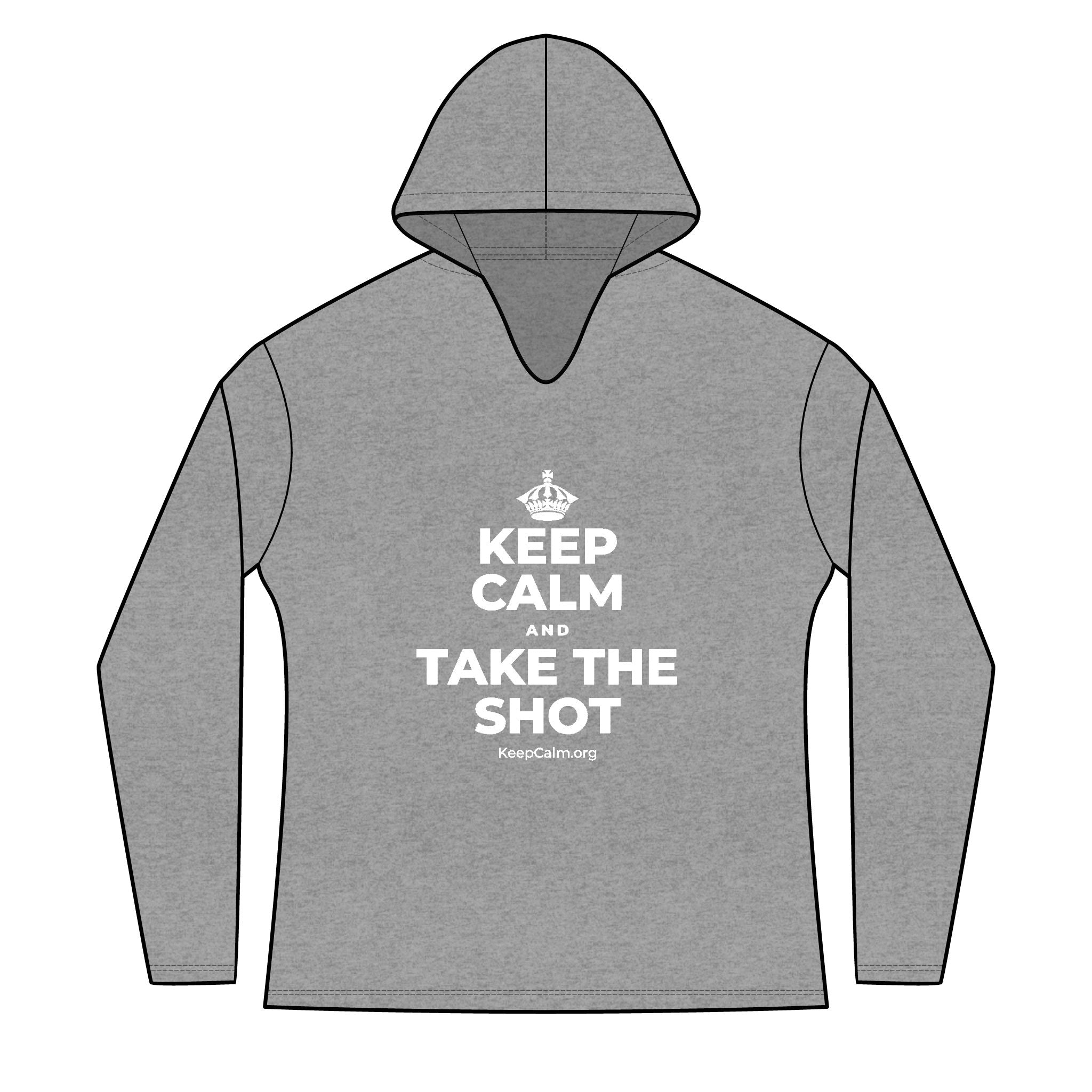 KEEP CALM AND TAKE THE SHOT Women's Long Sleeve Hoodie