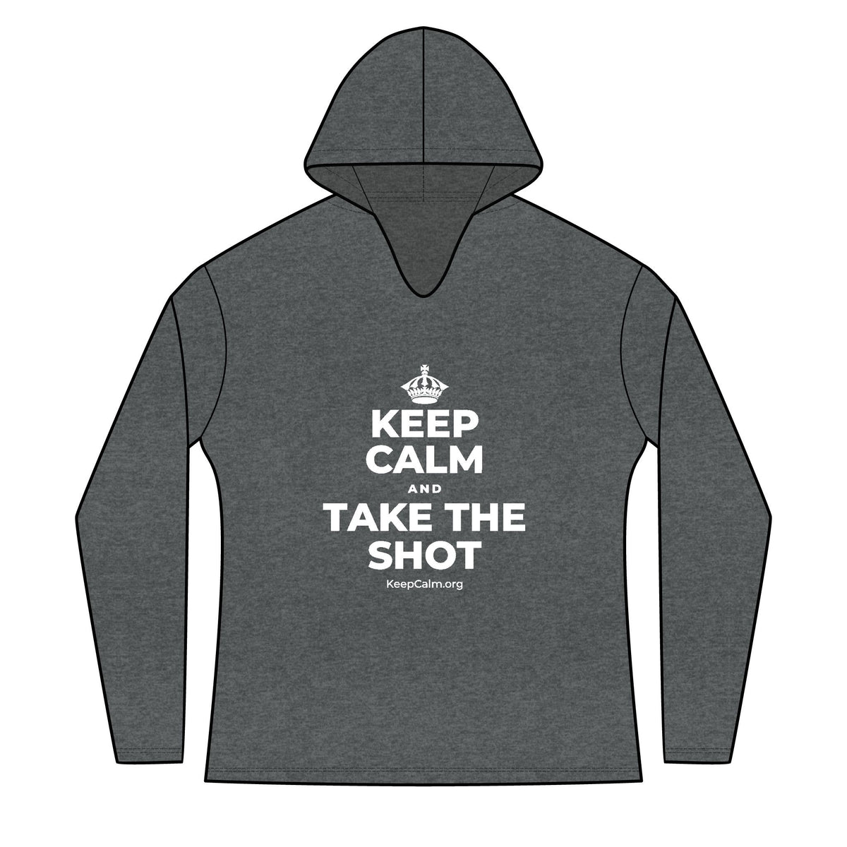 KEEP CALM AND TAKE THE SHOT Women's Long Sleeve Hoodie