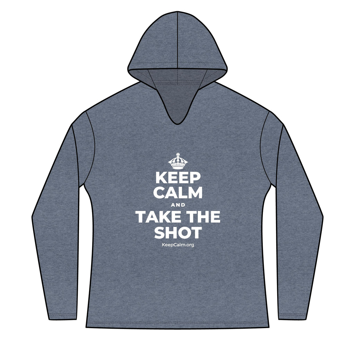 KEEP CALM AND TAKE THE SHOT Women's Long Sleeve Hoodie