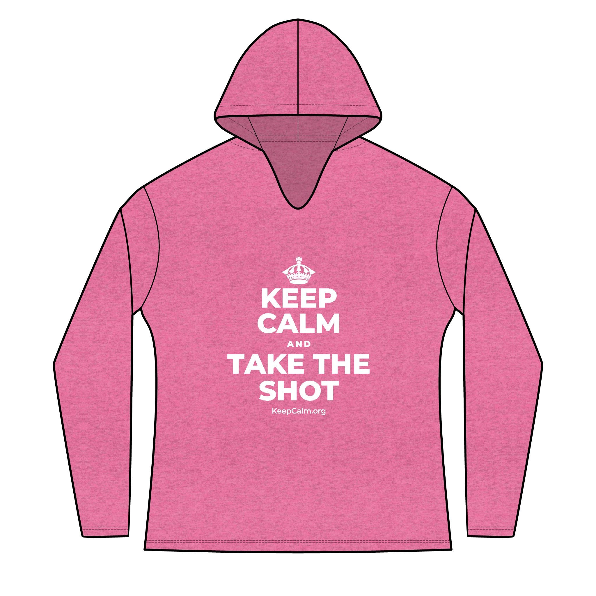 KEEP CALM AND TAKE THE SHOT Women's Long Sleeve Hoodie