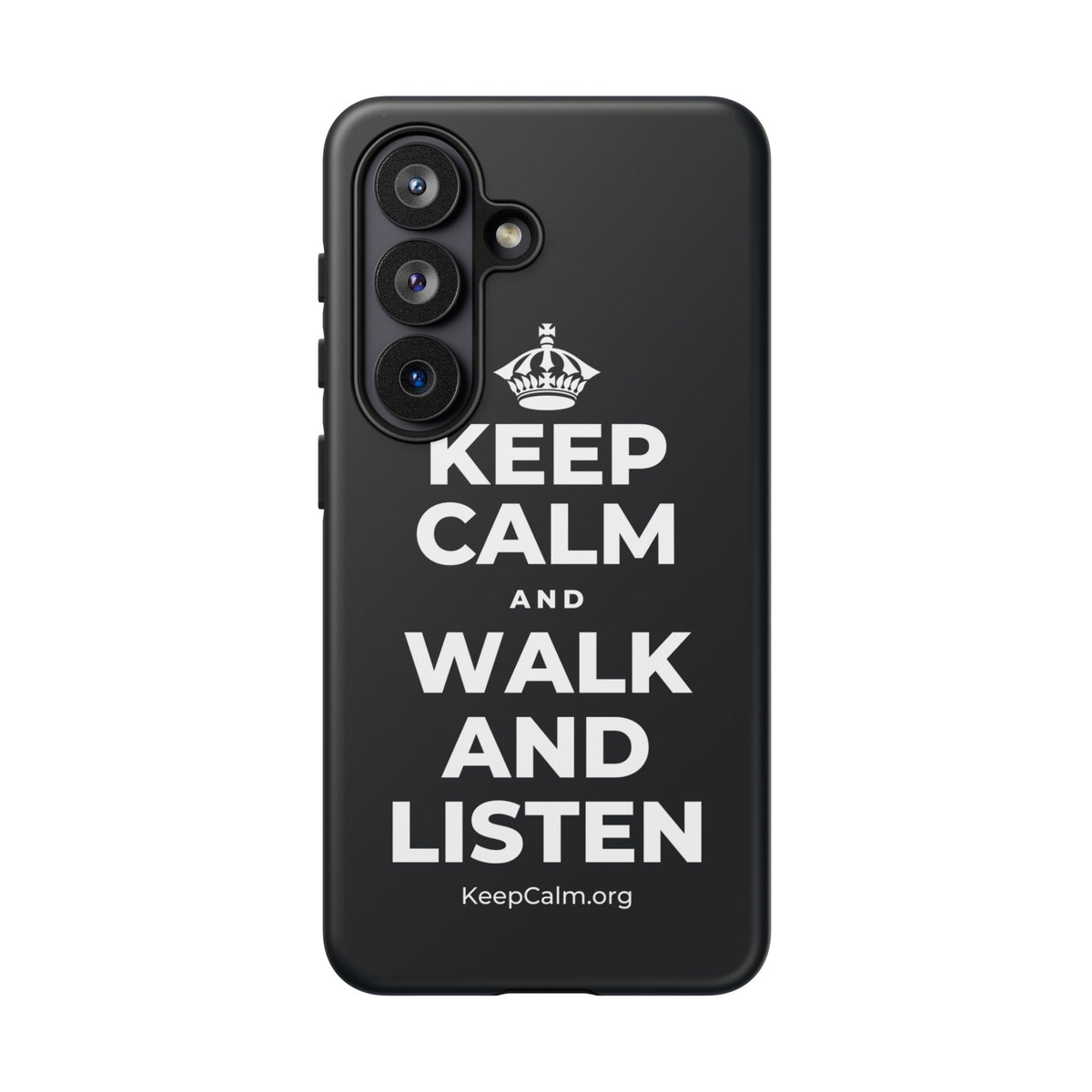 KEEP CALM AND WALK AND LISTEN Phone Case (Dark)
