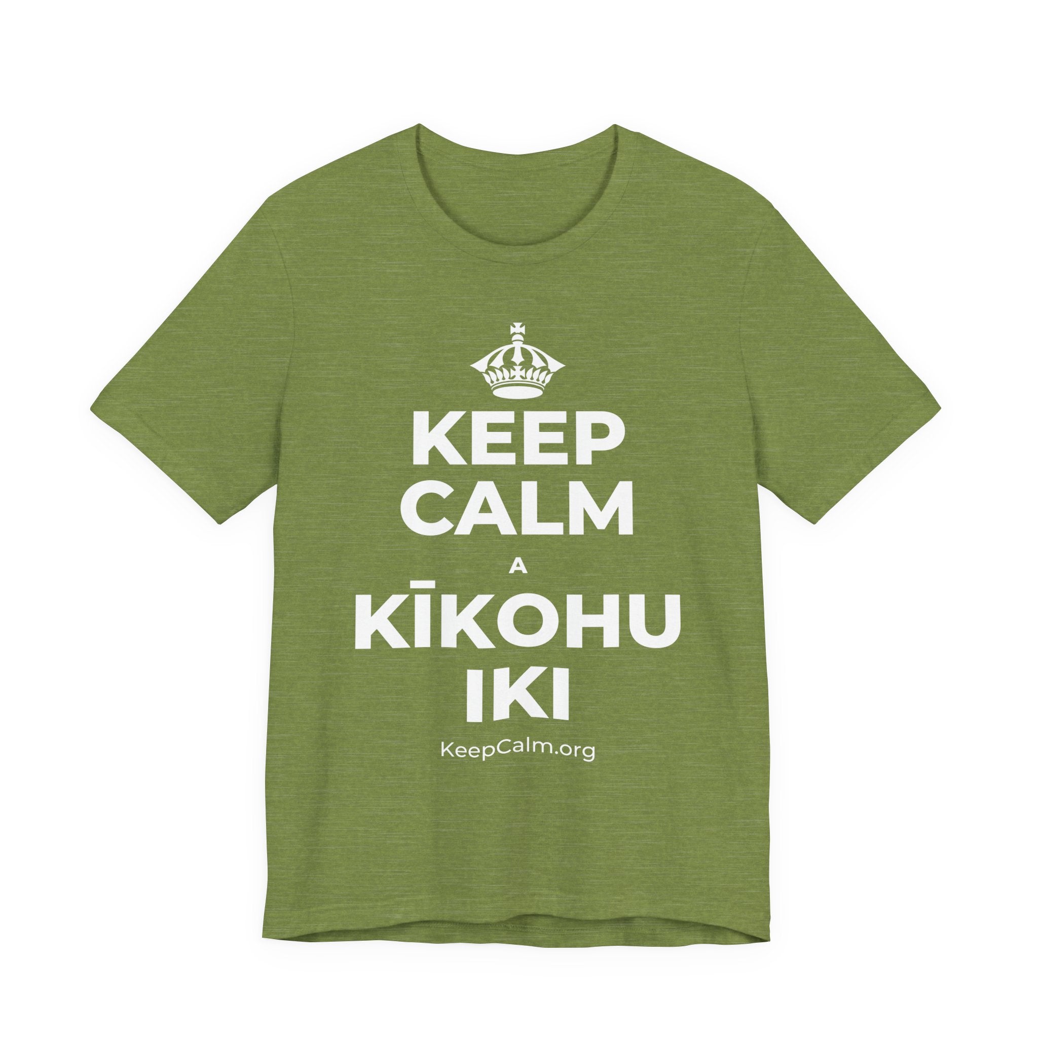 KEEP CALM A KĪKOHU IKI T-Shirt (Baby Blue–Silver)