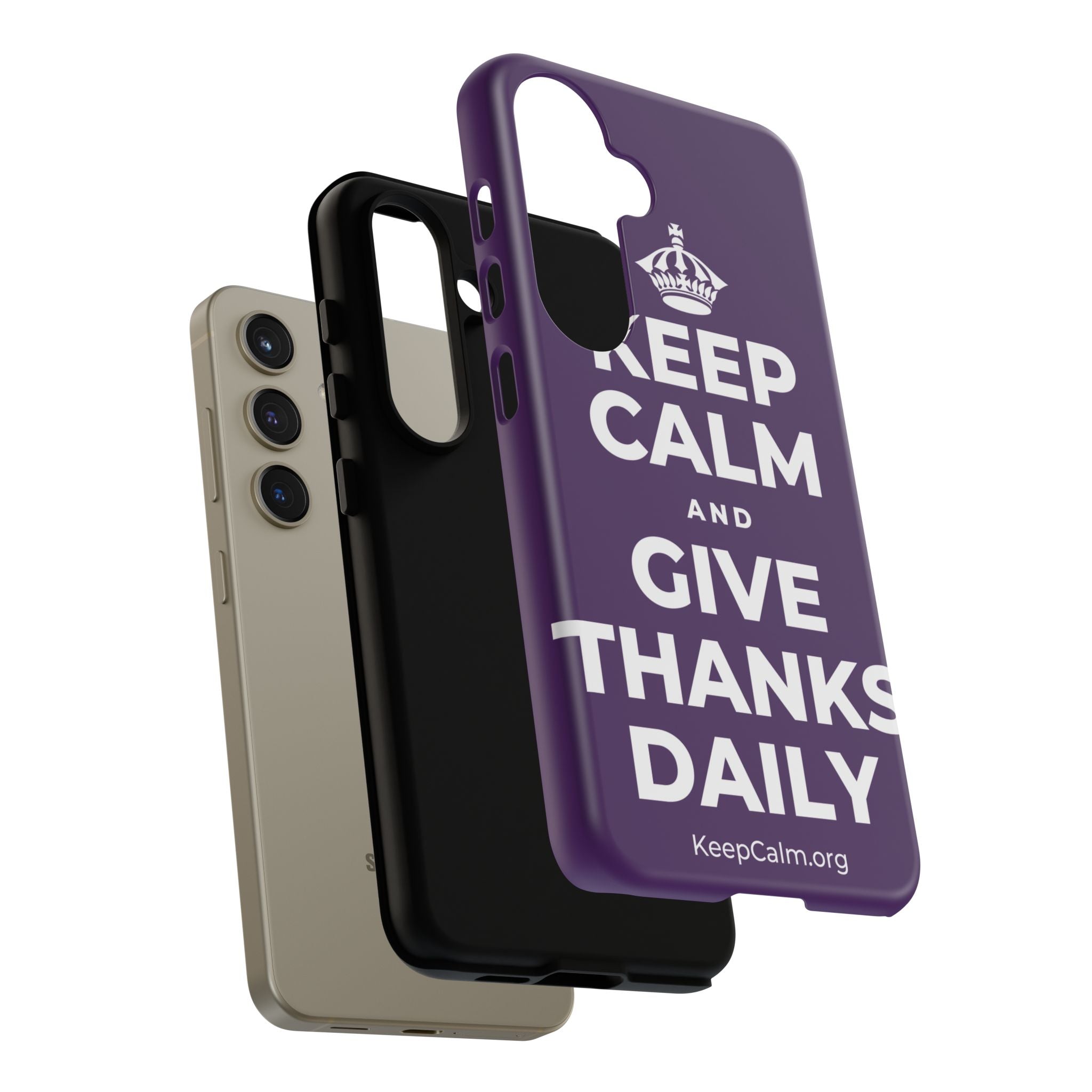 KEEP CALM AND GIVE THANKS DAILY Phone Case