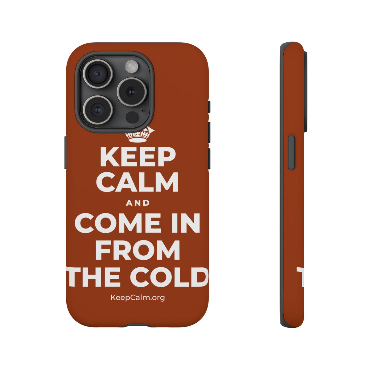 KEEP CALM AND COME IN FROM THE COLD Phone Case
