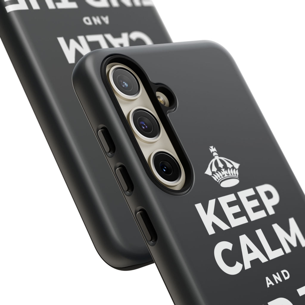 KEEP CALM AND FIND THE HORIZON Phone Case (Dark)