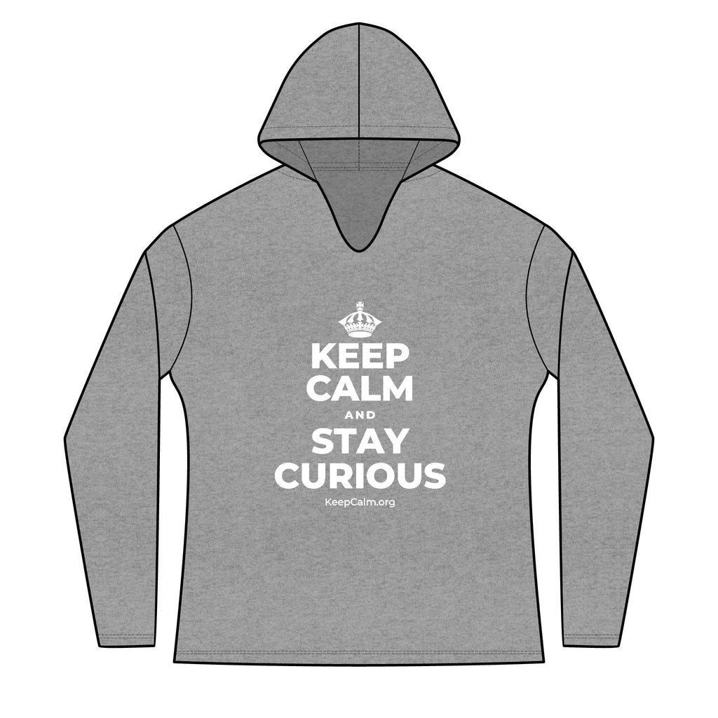 KEEP CALM AND STAY CURIOUS Women's Long Sleeve Hoodie